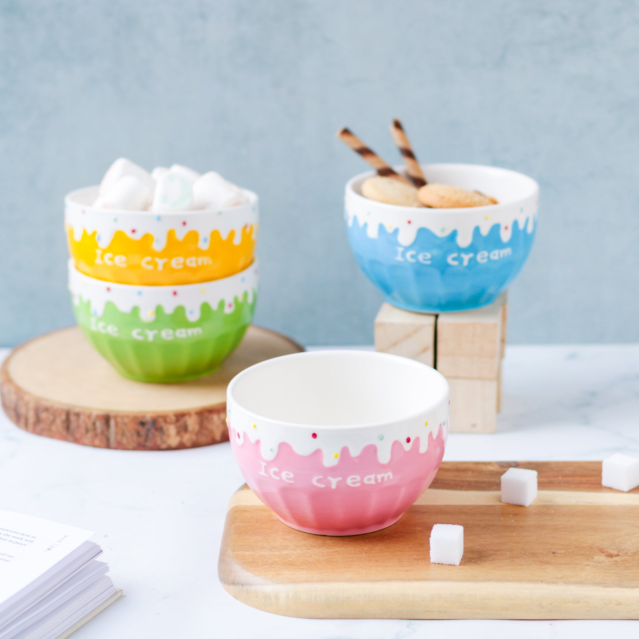 personalized ice cream bowls